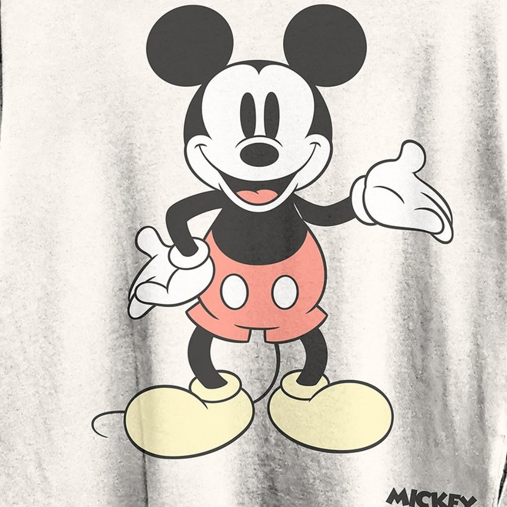 Disney Cropped Mickey Mouse Graphic T-Shirt X-Small - Picture 2 of 9